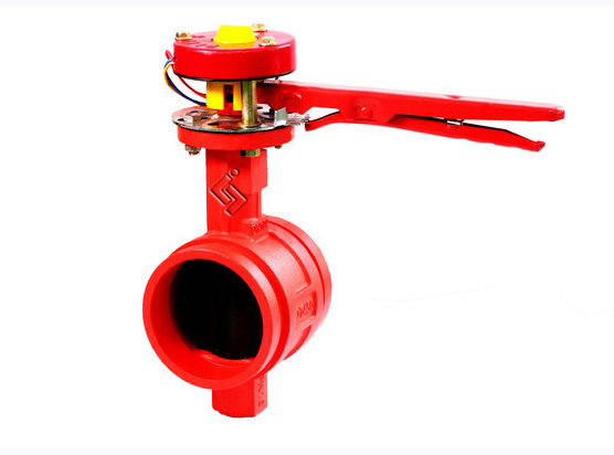 手柄(bǐng)溝槽信号蝶閥